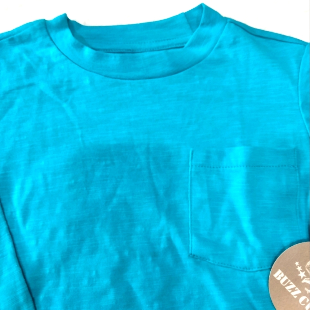 Blue long sleeved tee shirt top by Buzz Cuts kids size small kid size 4 New! - Picture 3 of 3